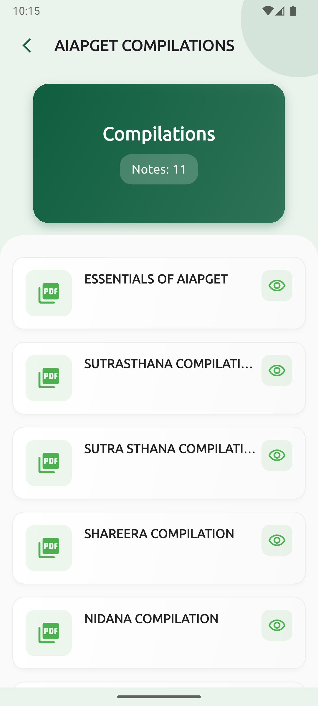 CEET Ayurveda Android app screenshot 5 of 5