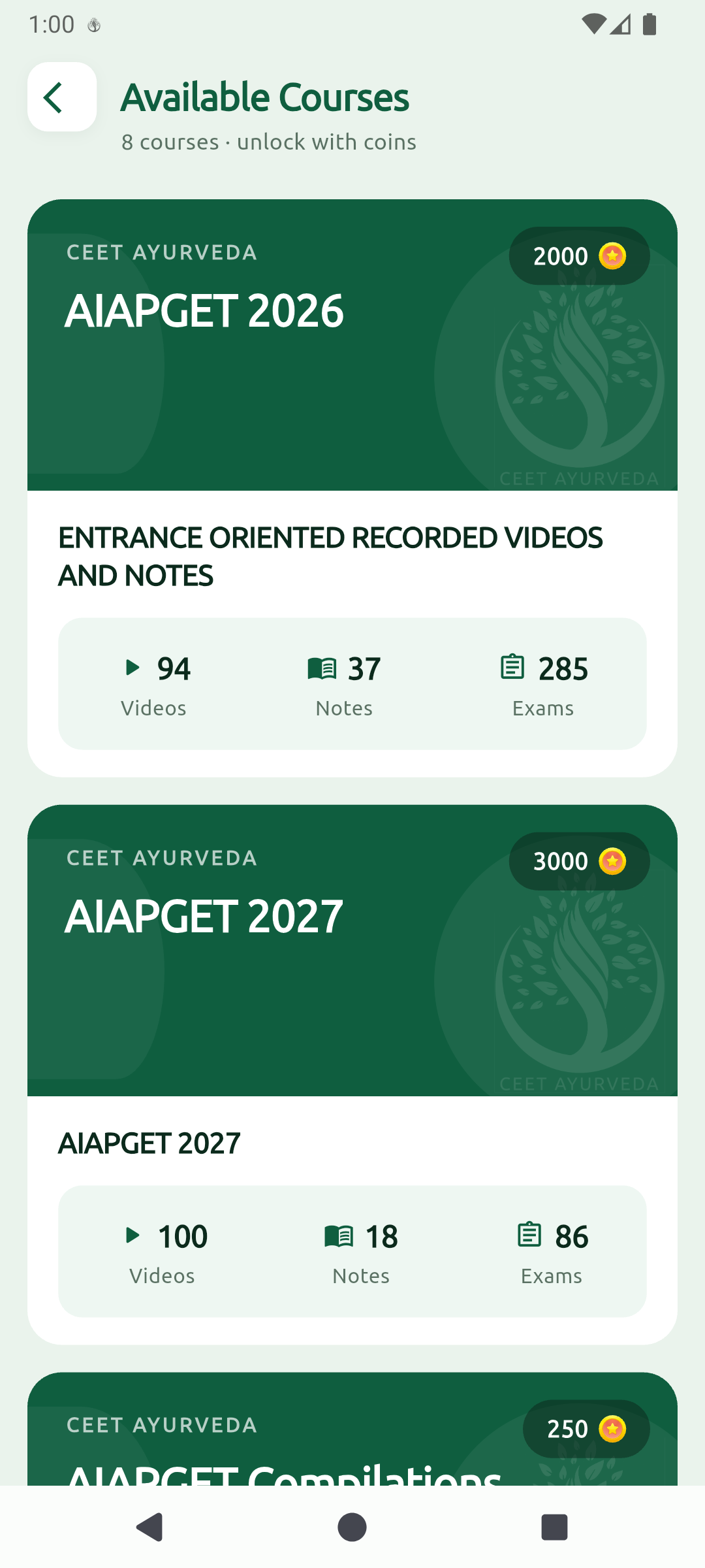 CEET Ayurveda Android app screenshot 3 of 5
