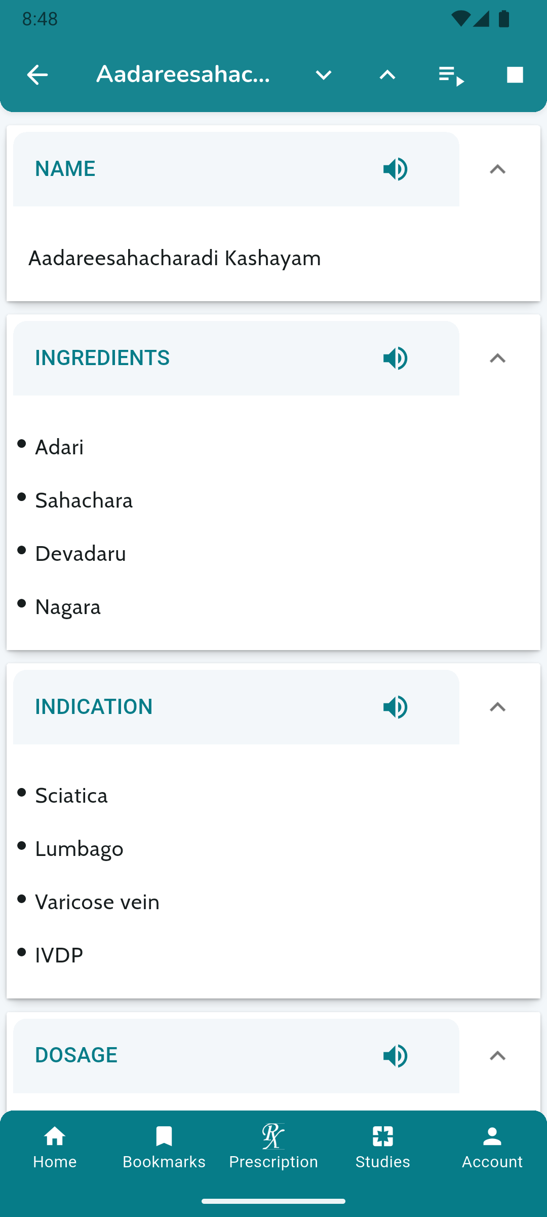 Medicines details